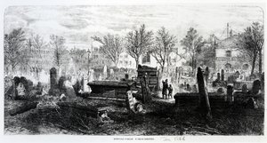 Bunhill Fields, gennaio 1866 da English School